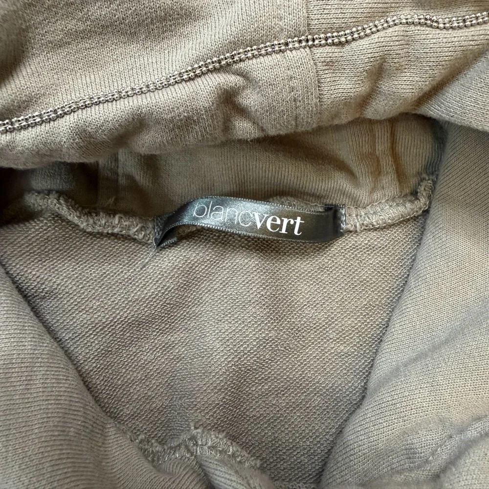 Blancvert size 36(small) “Gods timing - is perfect” gray hoodie - Picture 3 of 4